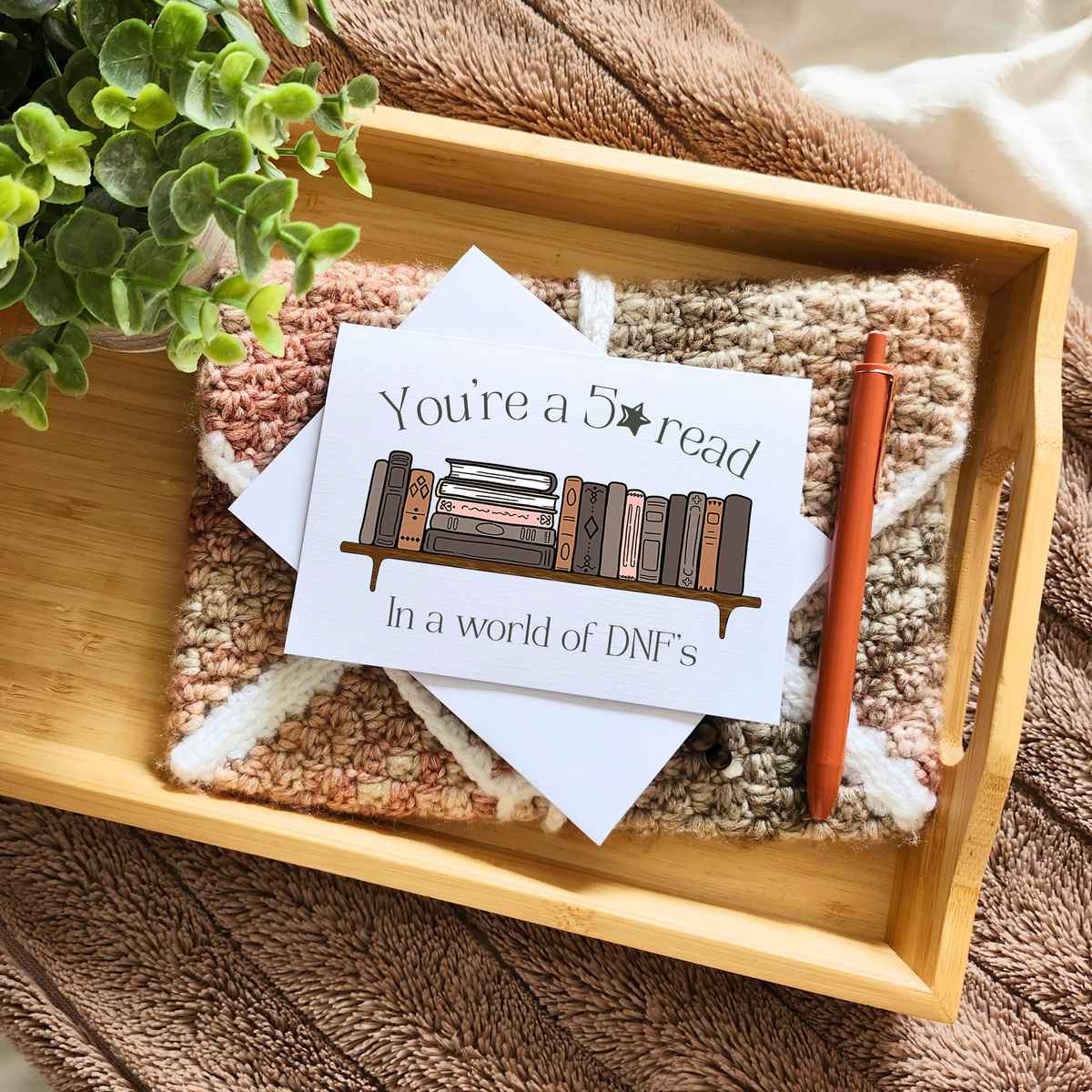 5 Star Read Greeting Card