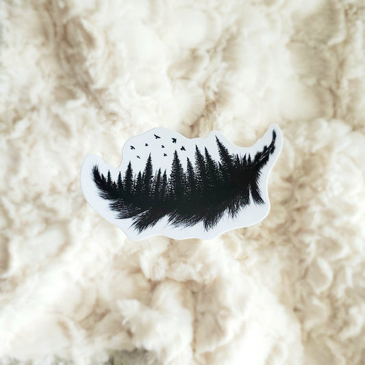 Forest Feather Sticker