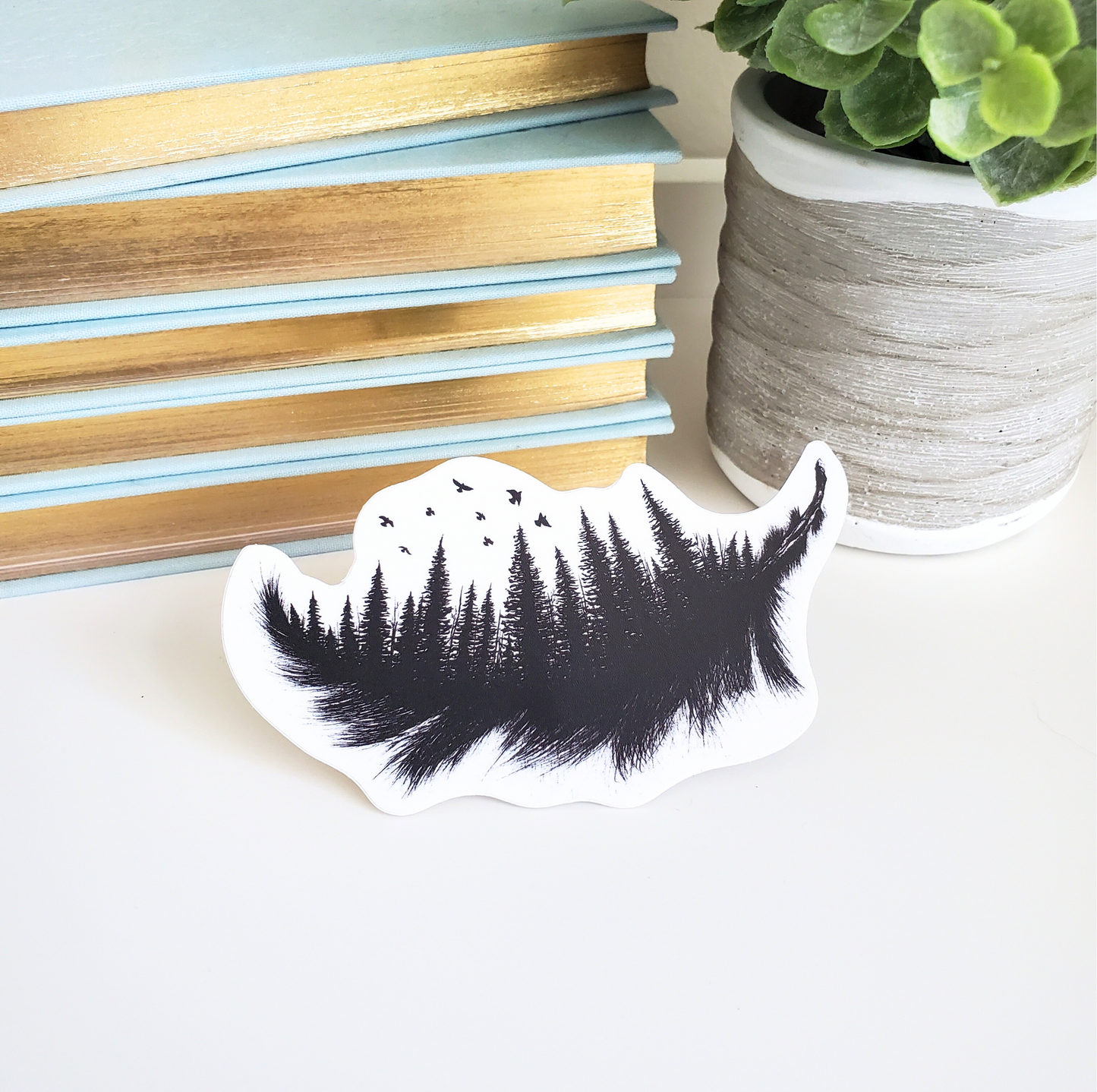 Forest Feather Sticker