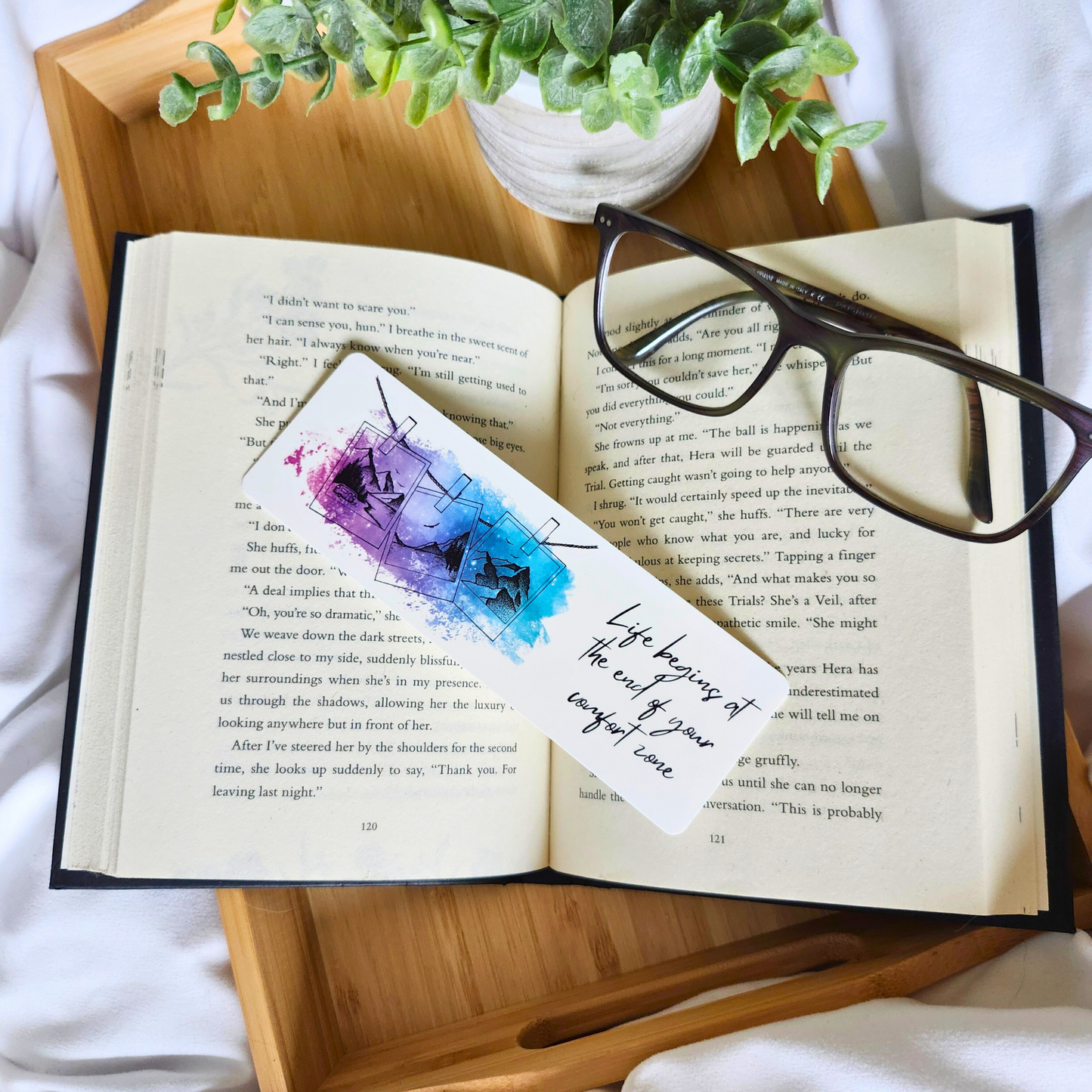 Hanging Polaroids Bookmark