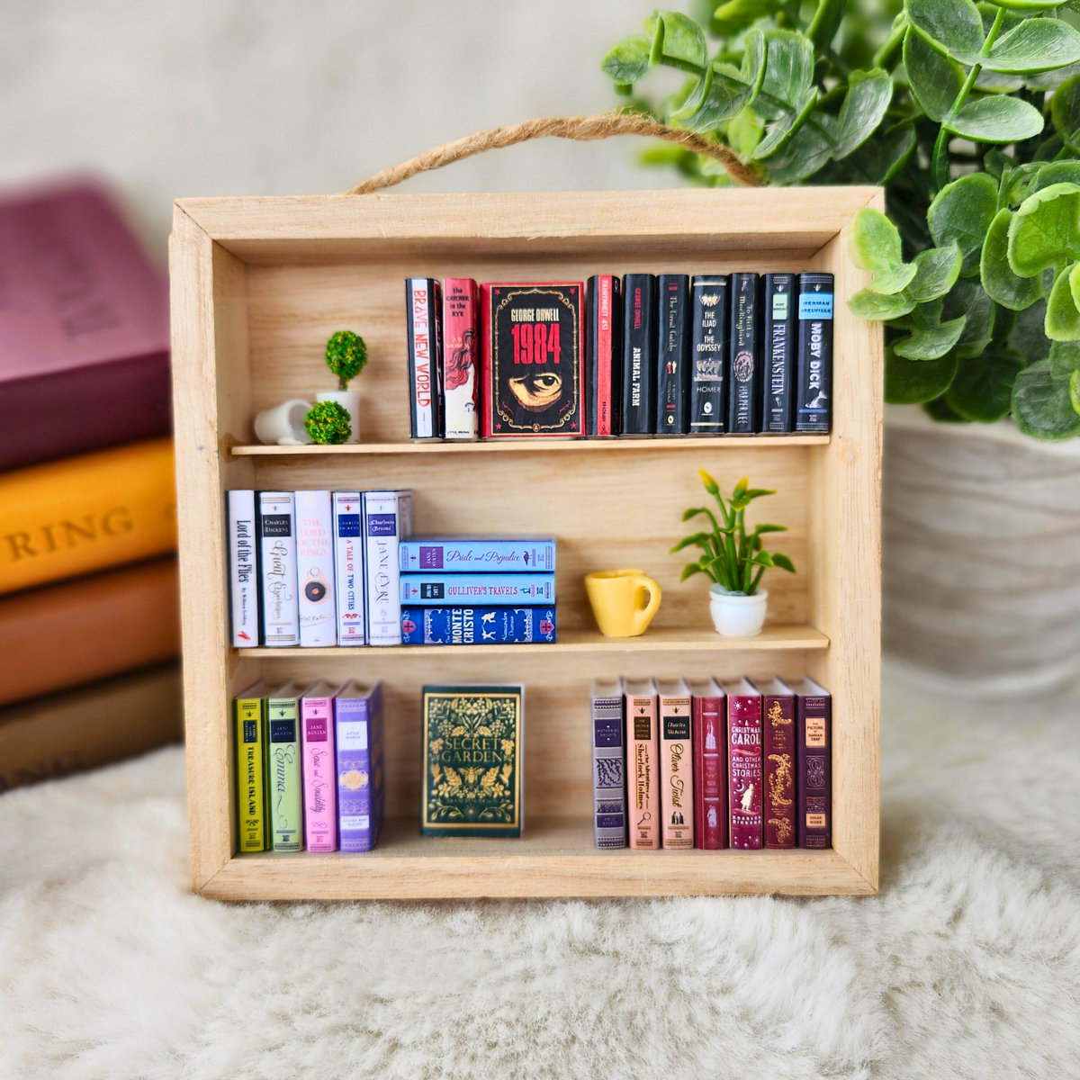 Smart Mini Bookcase Custom Mini Bookcase & Books (Set) – Lostlake Studios