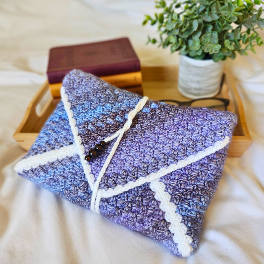 Stormy Purple Wrap Book Sleeve