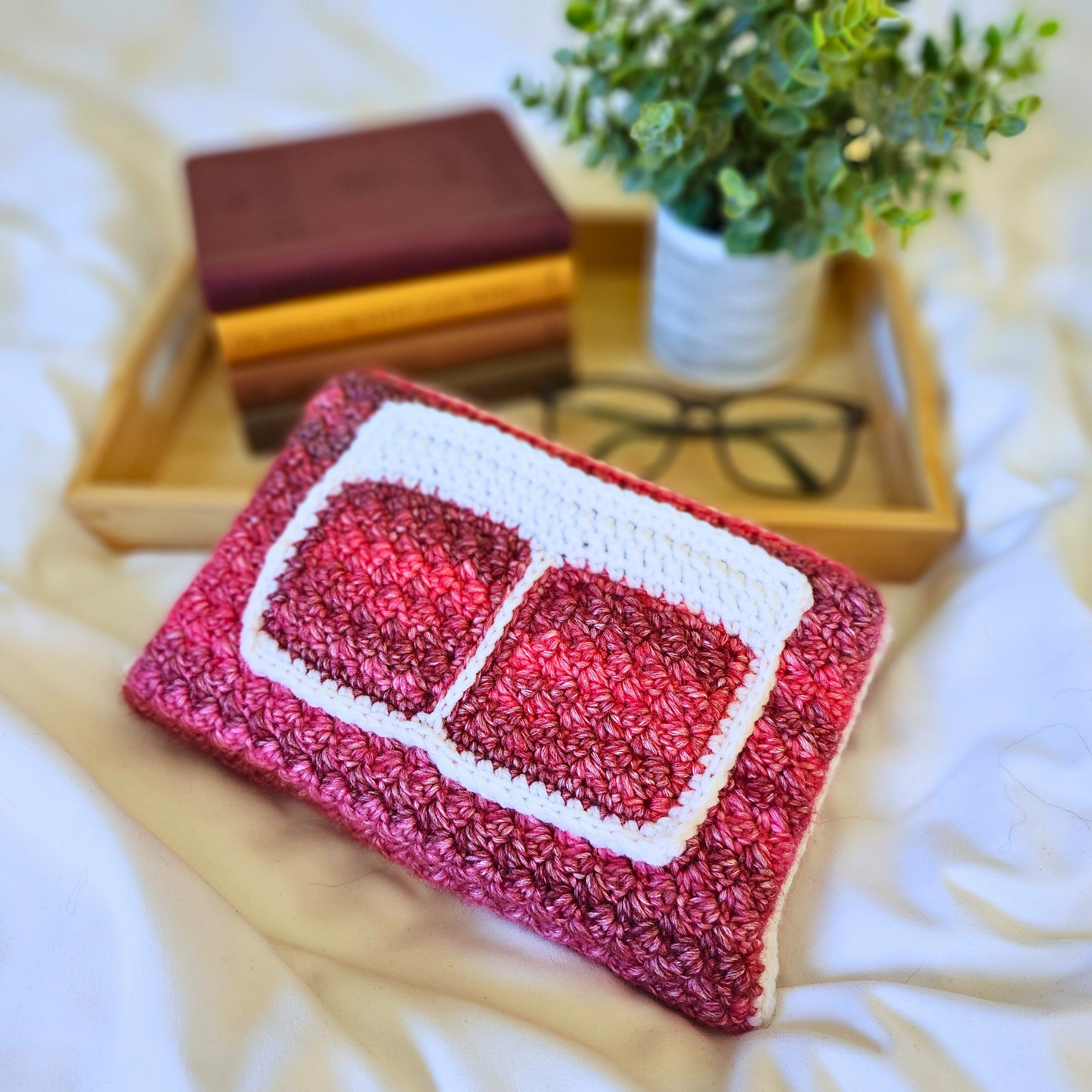 Vibrant Rose Book Sleeve