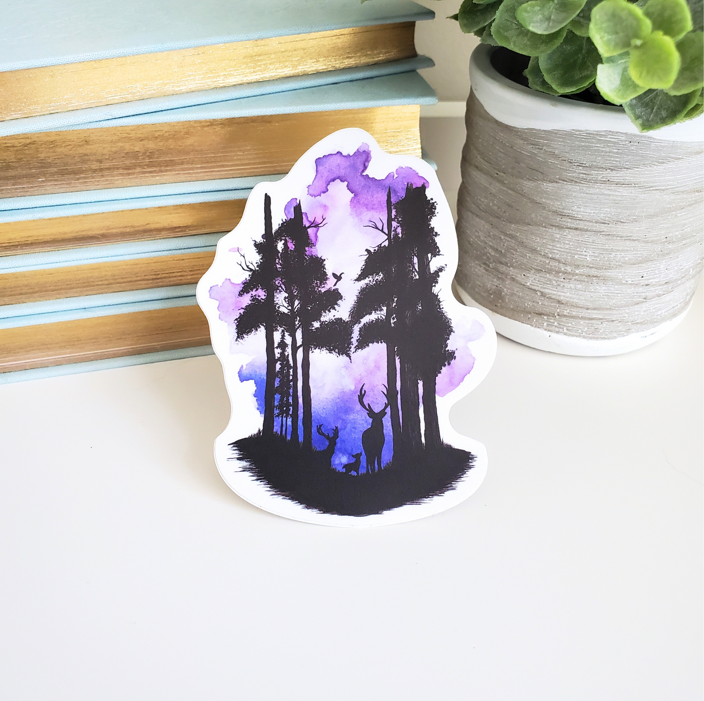 Deer in the Forest Sticker