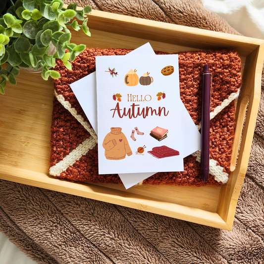 Hello Autumn Greeting Card