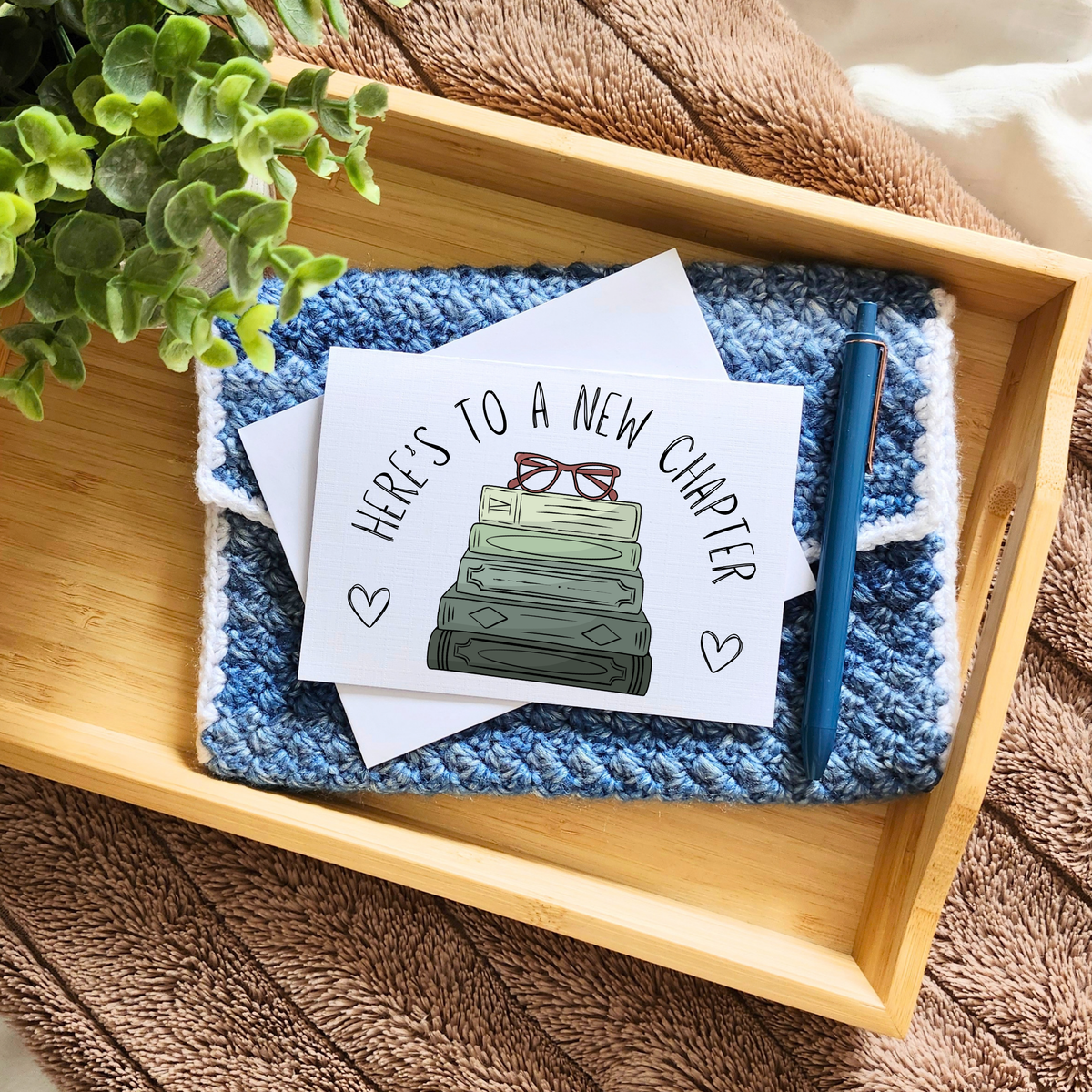Here's To A New Chapter Greeting Card